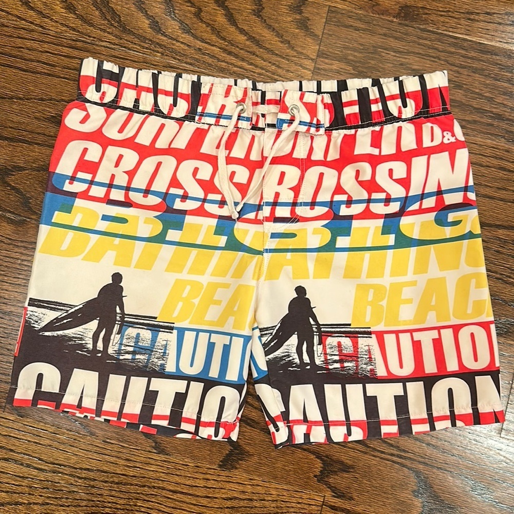 D&G Dolce & Gabanna Junior Swim Trunks Size 3